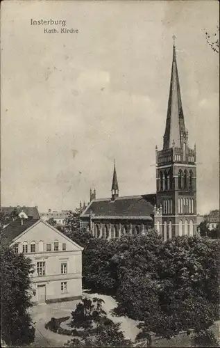 Ak Tschernjachowsk Insterburg Ostpreußen, Katholische Kirche