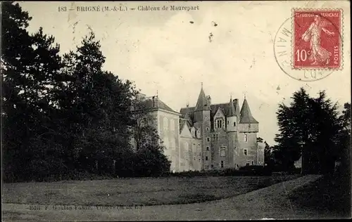 Ak Brigné Maine et Loire, Chateau de Maurepart