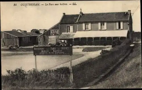 Ak Ouistreham Riva Bella Calvados, Le Parc aux huitres