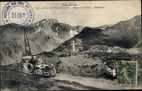 Ak Vars Hautes Alpes, Le Col de Vars, Route de Saint Paul a Guillestre
