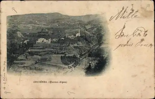 Ak Orcières Hautes Alpes, Panorama