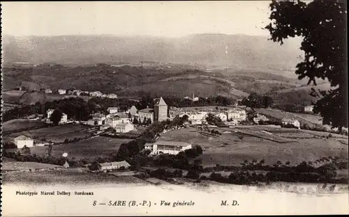 Ak Sare Pyrénées Atlantiques, Vue generale