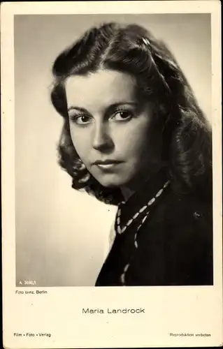 Ak Schauspielerin Maria Landrock, Portrait