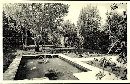 Ak Tiefenbrunn Rosdorf Niedersachsen, Brunnen im Park