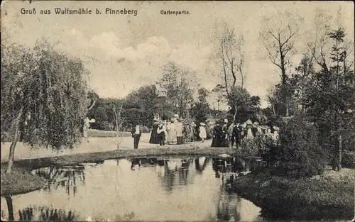 Ak Tangstedt bei Hamburg in Schleswig Holstein, Gartenpartie Wulfsmühle