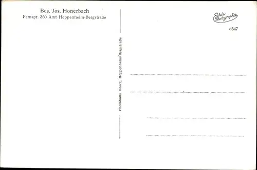 Ak Kirschhausen im Odenwald, Pension und Kaffee Villa Rosemarie