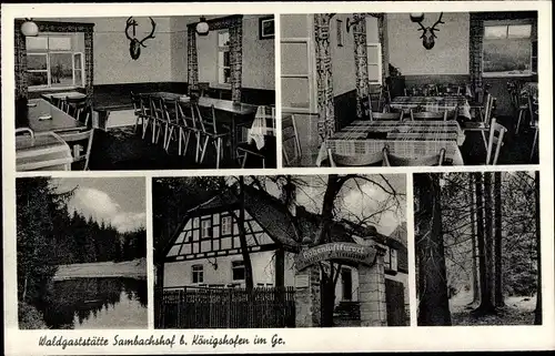 Ak Bad Königshofen im Grabfeld in Unterfranken, Waldgaststätte Sambachshof