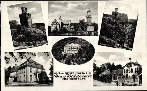 Ak Kronberg im Taunus, Kur- und Genesungsheim Haus Waldfriede, Falkenstein