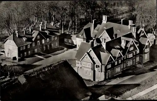 Ak Gut Hemmelmark Barkelsby Schwansen in Schleswig, Herrenhaus, Blick auf den Ort