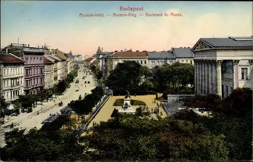 Ak Budapest Ungarn, Museum-Ring
