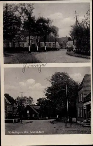 Ak Süderlügum in Nordfriesland, Ortsansichten, Gasthaus Zum Landhaus