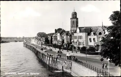 Ak Deventer Overijssel Niederlande, Teilansicht der Stadt, Straße