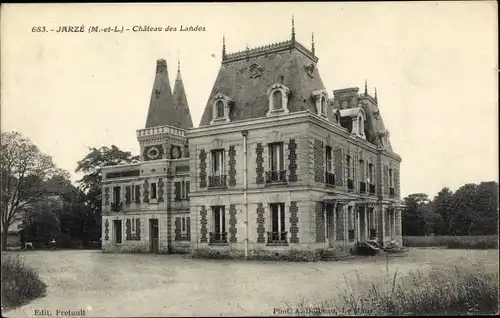 Ak Jarzé Maine et Loire, Château des Landes