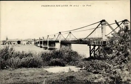 Ak Ingrandes sur Loire Maine-et-Loire, Le Pont