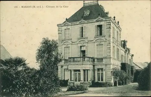 Ak Marans Segré-en-Anjou Bleu Maine et Loire, Chateau de La Cour