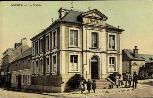 Ak Dozulé Calvados, La Mairie