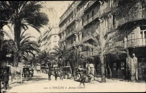 Ak Toulon Var, Avenue Colbert