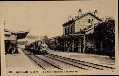 Ak Meulan en Yvelines, La Gare Meulan-Hardricourt