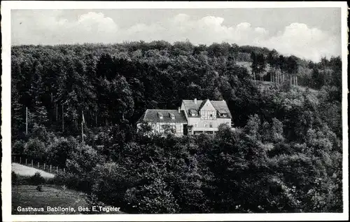 Ak Obermehnen Lübbecke Westfalen, Gasthaus Babilonie