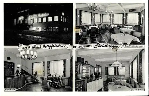 Ak Steinbergen Rinteln an der Weser, Hotel Haus Bergfrieden