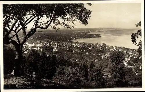 Ak Rorschach Kt. St. Gallen, Blick zum Ort, Panorama