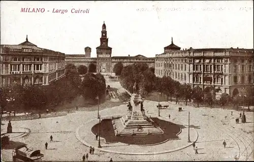 Ak Milano Mailand Lombardia, Largo Cairoli