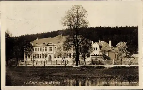 Ak Wodnian Vodnany Südböhmen, Rybarska Skola