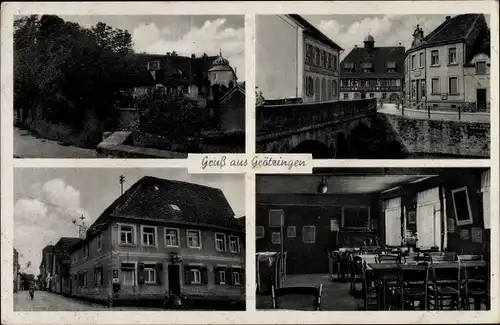 Ak Grötzingen Baden Württemberg, Gasthaus zum Ochsen, Inh. Friedrich Schlimm