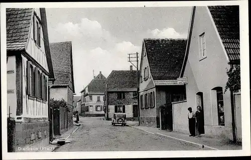 Ak Dierbach in der Pfalz, Straßenpartie