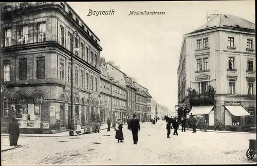 Ak Bayreuth in Oberfranken, Maximilianstraße