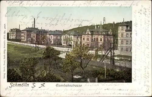 Leuchtfenster Ak Schmölln in Thüringen, Eisenbahnstraße