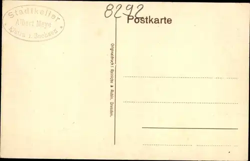 Ak Elstra in der Oberlausitz Sachsen, Schulstraße, Kirche, Schulhaus