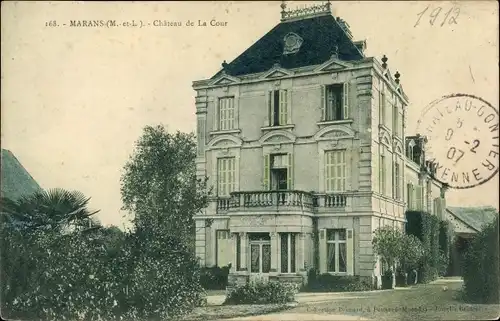 Ak Marans Segré-en-Anjou Bleu Maine et Loire, Chateau de La Cour