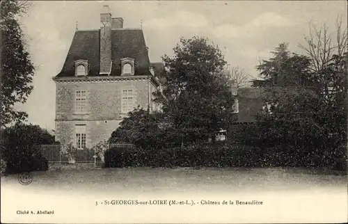 Ak Saint Georges sur Loire Maine-et-Loire, Chateau de la Benaudière