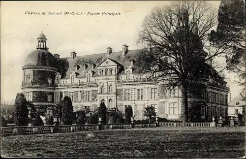 Ak Saint Georges sur Loire Maine-et-Loire, Chateau de Serrant, Facade Principale