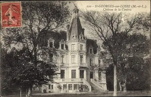 Ak Saint Georges sur Loire Maine-et-Loire, Chateau de la Contrie