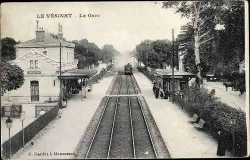 Ak Le Vésinet Yvelines, La Gare