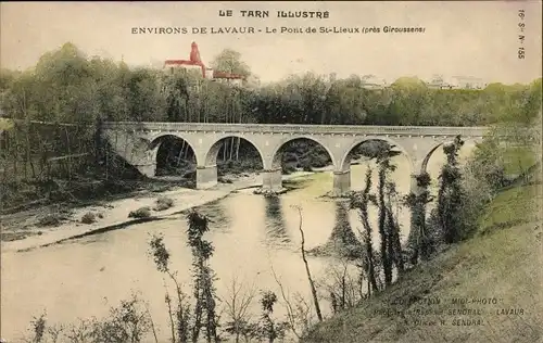 Ak Lavaur Tarn, Le Pont de Saint Lieux