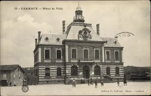 Ak Carmaux Tarn, Hotel de Ville
