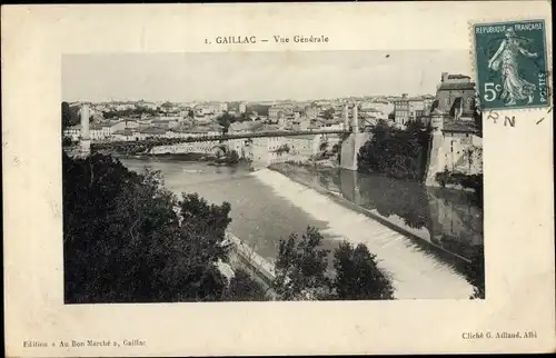 Ak Gaillac Tarn, Vue Generale