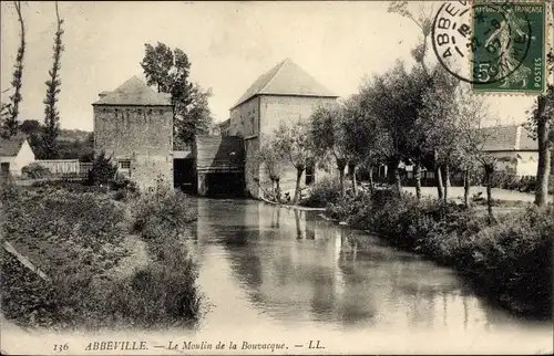 Ak Abbeville Somme, Le Moulin de la Bouvacque