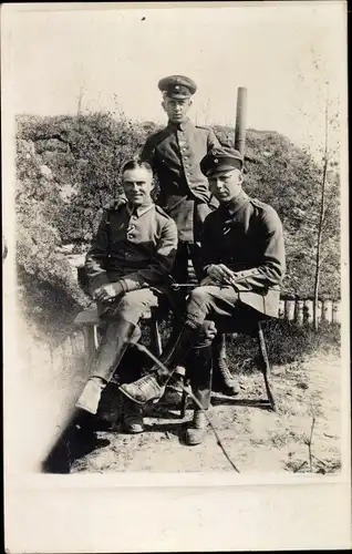 Foto Ak Deutsche Soldaten im Kaiserreich, Gruppenbild