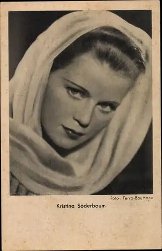 Ak Schauspielerin Kristina Söderbaum, Portrait