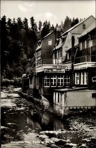 Ak Monschau Montjoie in der Eifel, Partie an der Rur, Hotel Alte Herrlichkeit