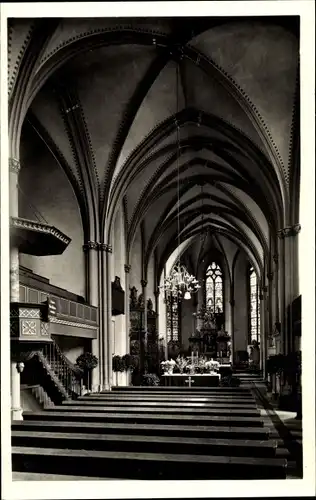 Ak Marburg an der Lahn, Inneres der evangelischen Kirche