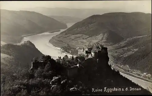 Ak Schönbühel Aggsbach in Niederösterreich, Ruine Aggstein