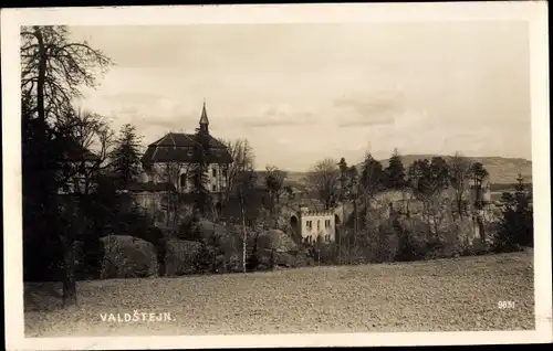 Foto Ak Turnov Turnau Region Königgrätz, Burg Valdštejn, Waldstein