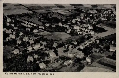 Ak Hartha in Sachsen, Fliegeraufnahme