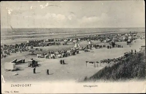 Ak Zandvoort Nordholland, Strandgezicht