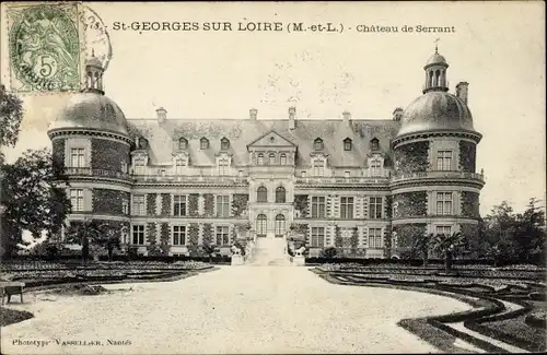 Ak Saint Georges sur Loire Maine-et-Loire, Chateau de Serrant